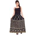 Women Ladies Partywear Block Printed Rajasthani Long Skirt